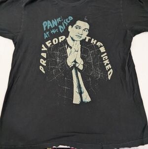 Panic! At The Disco 2018 A Prayer For The Wicked Concert Merch Black Tee Large